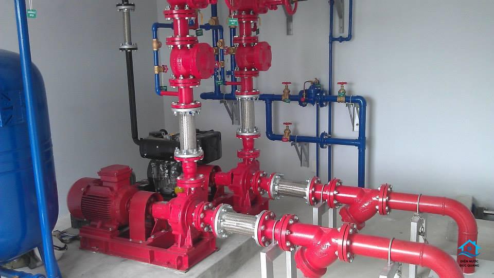 Lắp đặt máy bơm mới – đi đường ống